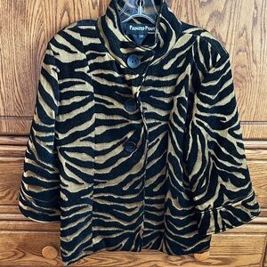 Painted Pony Zebra Print Jacket